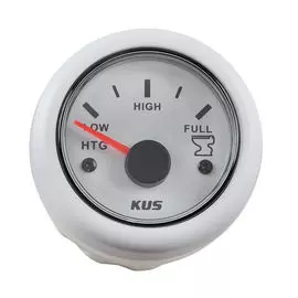 Указатель уровня сточных вод 0-190 Ом (ЕВРО), белый циферблат, белый ободок, д. 52 мм KY12302