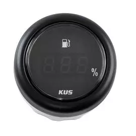 Указатель уровня топлива цифровой 4-20 мА, черный циферблат, черный ободок, д. 52 мм KY10213