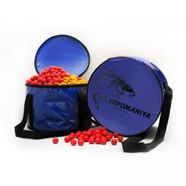 Ведро для замешивания прикормки с крышкой D=50см синее tr-230078