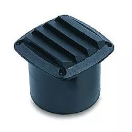 Вентиляционная решетка с патрубком, белая more-10247846