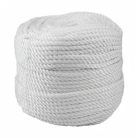 Веревка 3-прядная d12мм, L200м, белый, Marine Rocket MR-PET12200