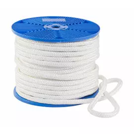 Веревка двойного плетения d12мм, L50м, белый, Marine Rocket MR-PETDB12050
