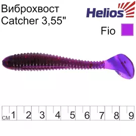 Виброхвост helios catcher 3,55"/9 см fio 5шт. (hs-2-012) tr-124693