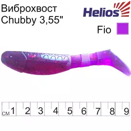 Виброхвост helios chubby 3,55"/9 см fio 5шт. (hs-4-012) tr-124697