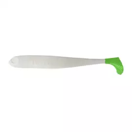Виброхвост Helios Jumbo 4,95"/12.5 см White &amp; Green 5шт. (HS-7-016) tr-124690