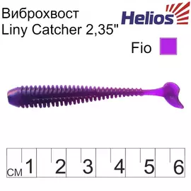 Виброхвост Helios Liny Catcher 2,35"/6 см Fio 12шт. (HS-5-012) tr-124699