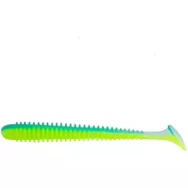 Виброхвост helios liny catcher 2,35"/6 см blue lime 12шт. (hs-5-040) tr-216312