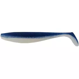 Виброхвост Helios Trofey 5.5"/14см Blue Sparkles &amp; White 4шт. (HS-25-026) tr-157513