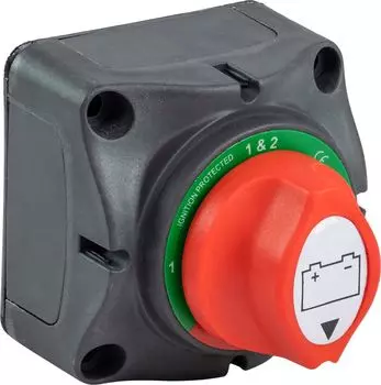 Выключатель массы "OFF-1-BOTH-2" (2 АКБ), 200 А, Marine Rocket 4620136032452