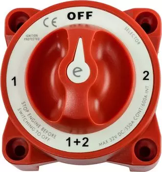 Выключатель массы с AFD "OFF-1-BOTH-2" (2 АКБ), 350 А, Marine Rocket 4620136023054