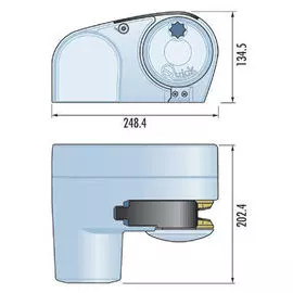 Якорная лебедка «Genius», 500Вт, 12 В, цепь 6 мм. more-10236156