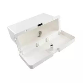 Ящик для мелочей врезной, с замком, белый C12200W