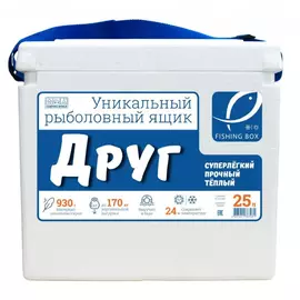 Ящик рыболовный Друг 25 л белый размер 39,5x43x29 см (138308) Camping World tr-224882