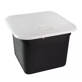 Ящик врезной с крышкой, белый, 374х374х250 мм SP2457