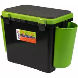 Ящик рыболовный зимний FishBox односекционный (19л) зеленый Helios tr-156318