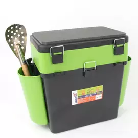Ящик рыболовный зимний FishBox (19л) зеленый Helios tr-156314