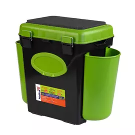 Ящик рыболовный зимний FishBox односекционный (10л) зеленый Helios tr-156320