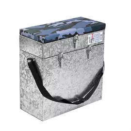 Ящик рыболовный зимний оцинкованный двухсекционный (28л) helios tr-84628