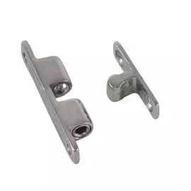 Защелка дверная нержавеющая 44х8 мм 003680