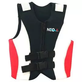 Жилет страховочный Neo Buoyancy 90+ кг, бело-красно-черный 71072