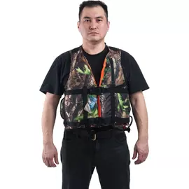 Жилет страховочный "Рафт" с подголовником КМФ двустор(КМФ и оранж) р-р42-48, вес до 80кг tr-201454