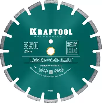 А Диск алмазный отрезной по асфальту KRAFTOOL
