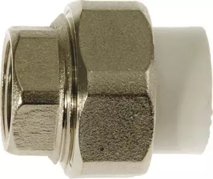 Американка полипропиленовая Кросс 20х1" ВР, белая