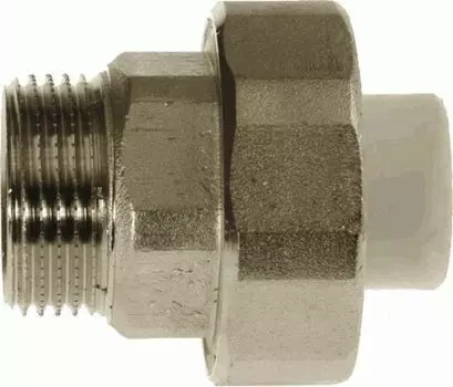 Американка полипропиленовая Кросс 50х1.1/2" НР, белая