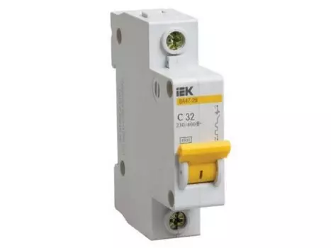 Автоматический выключатель ВА47-29 1Р 63А 4,5кА х-ка С