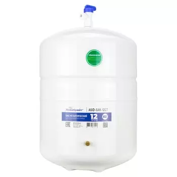 Бак накопительный Аквабрайт АБФ-БАК-12СТ, металлический, для систем обратного осмоса, 12 л