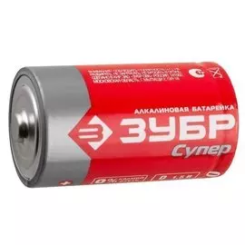 Батарейка Зубр Turbo тип D LR20 1,5V 2шт