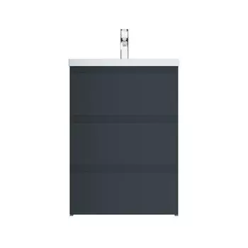 База под раковину AmPm Gem S M91FSX0602GM 60см, напольная, 3 ящика, графит матовый