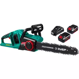 Бесщеточная пила цепная Зубр ПЦЛ-3635-42, 2х18В АКБ (4Ач)