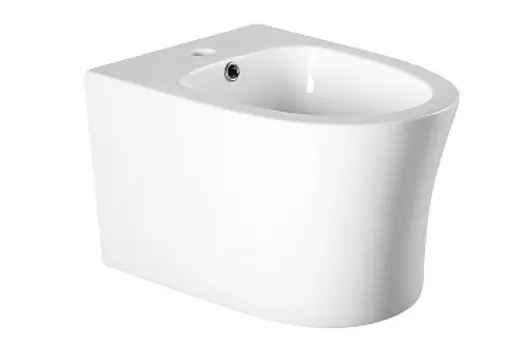 Биде подвесное Акватек Ника AQ1009-00 безободковое, горизонтальный выпуск