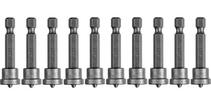 Бита Зубр Мастер Phillips 26002-2-50-1, с ограничителем, 50 мм, тип хвостовика E 1/4, Cr-V, 1 шт в слайде