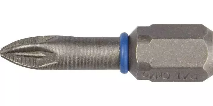 Биты Зубр ЭКСПЕРТ 26013-1-25-2 торсионные кованые, обточенные, хромомолибденовая сталь, тип хвостовика C 1/4, PZ1, 25мм, 2шт