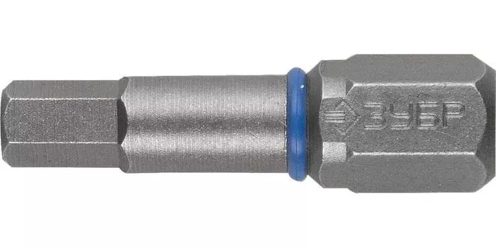 Биты Зубр ЭКСПЕРТ 26017-3-25-2 торсионные кованые, обточенные, хромомолибденовая сталь, тип хвостовика C 1/4, HEX3, 25мм, 2шт
