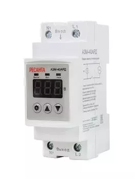 Блок защиты по напряжению Ресанта АЗМ-40АРД 61/22/30 регулируемый (с дисплеем)