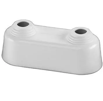 Чашка декоративная двойная 10-22мм, высокая, белая