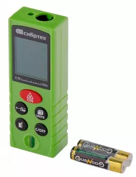 Дальномер лазерный Сибртех PM-60 38011, 60 м, с пузырьковым уровнем