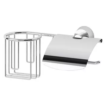 Держатель освежителя и туалетной бумаги с крышкой FBS