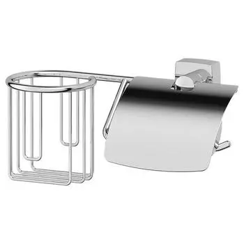 Держатель освежителя и туалетной бумаги с крышкой FBS