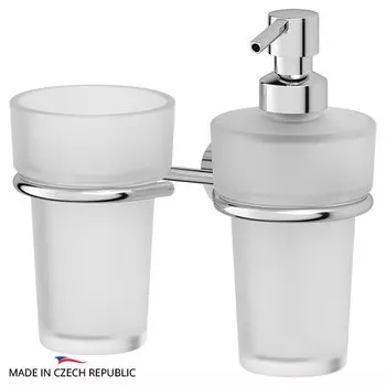 Держатель со стаканом и емкостью для жидкого мыла FBS