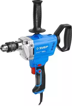 Дрель-миксер реверсивная Зубр Профессионал ЗДМ-820 РМ 50 Нм, патрон 13 мм, 0-650 об/мин, 820 Вт