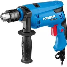 Дрель ударная Зубр Профессионал ЗДУ-580 ЭРКМ2 патрон 13мм, реверс, сталь-10мм/бетон-13мм/дерево-20мм, 0-3000 об/мин, 0-48000 уд/мин, 580 Вт