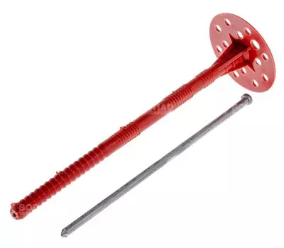 Дюбель 10х140 для теплоизоляции с мет. гвоздем (25 шт) пак.