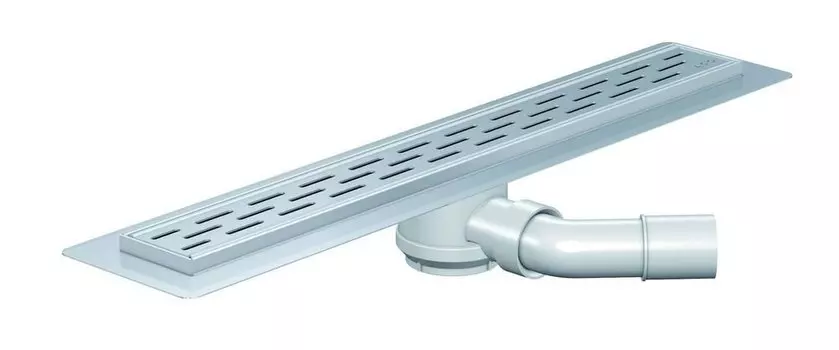 Душ. нерж. канал Showerdrain B L=685мм, H= 87мм, с пласт. cифоном D40/50, с реш. "Линия", гор. слив