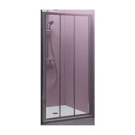Душевая дверь Kolpa- San Luna TV3D/S 90х185 см, прозрачное стекло, профиль хром