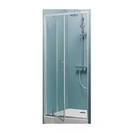 Душевая дверь Kolpa- San Luna TVO/S 80х190 см, прозрачное стекло, профиль хром
