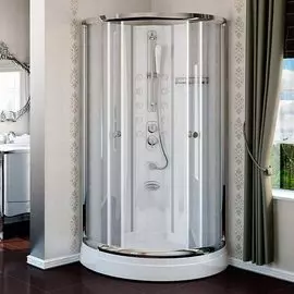 Душевая кабина Радомир Паола-2 Люкс 1-05-2-0-0-0581 103х103х215, без г/м, стекло матовое, поддон